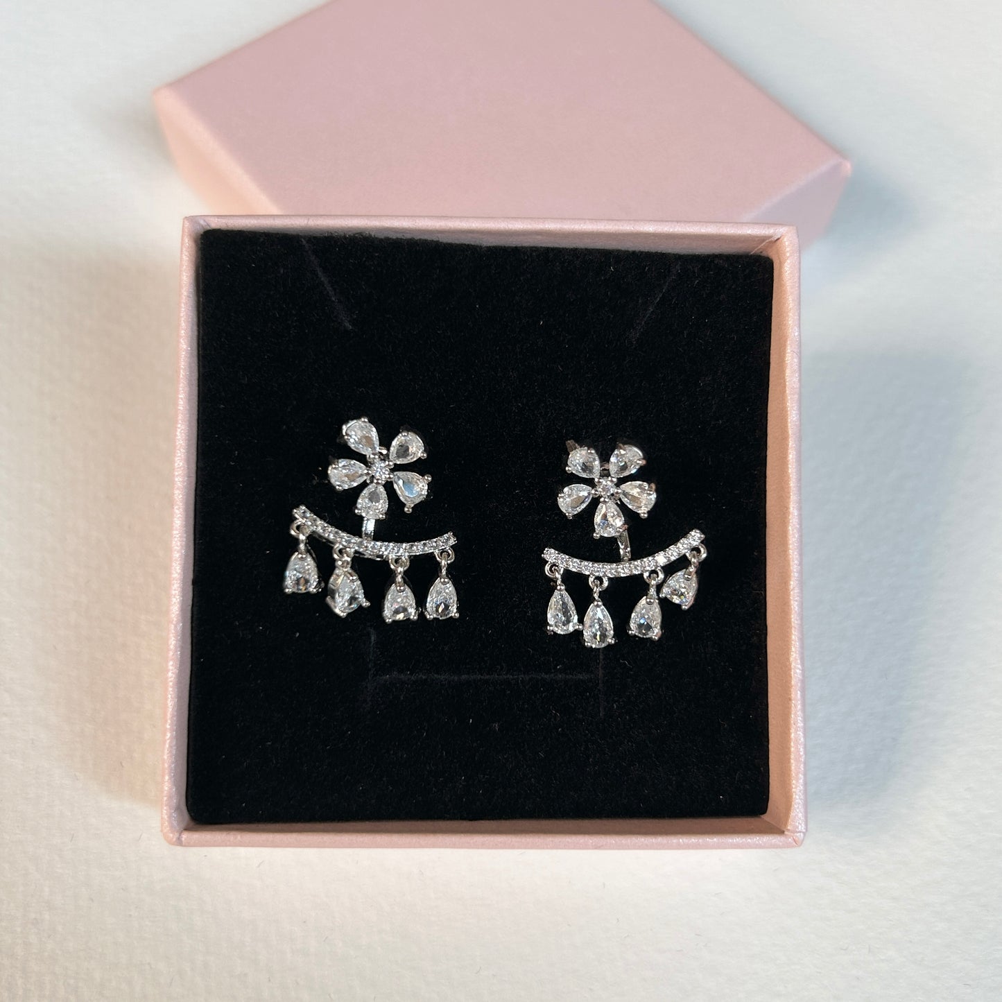 2in1 flower earrings