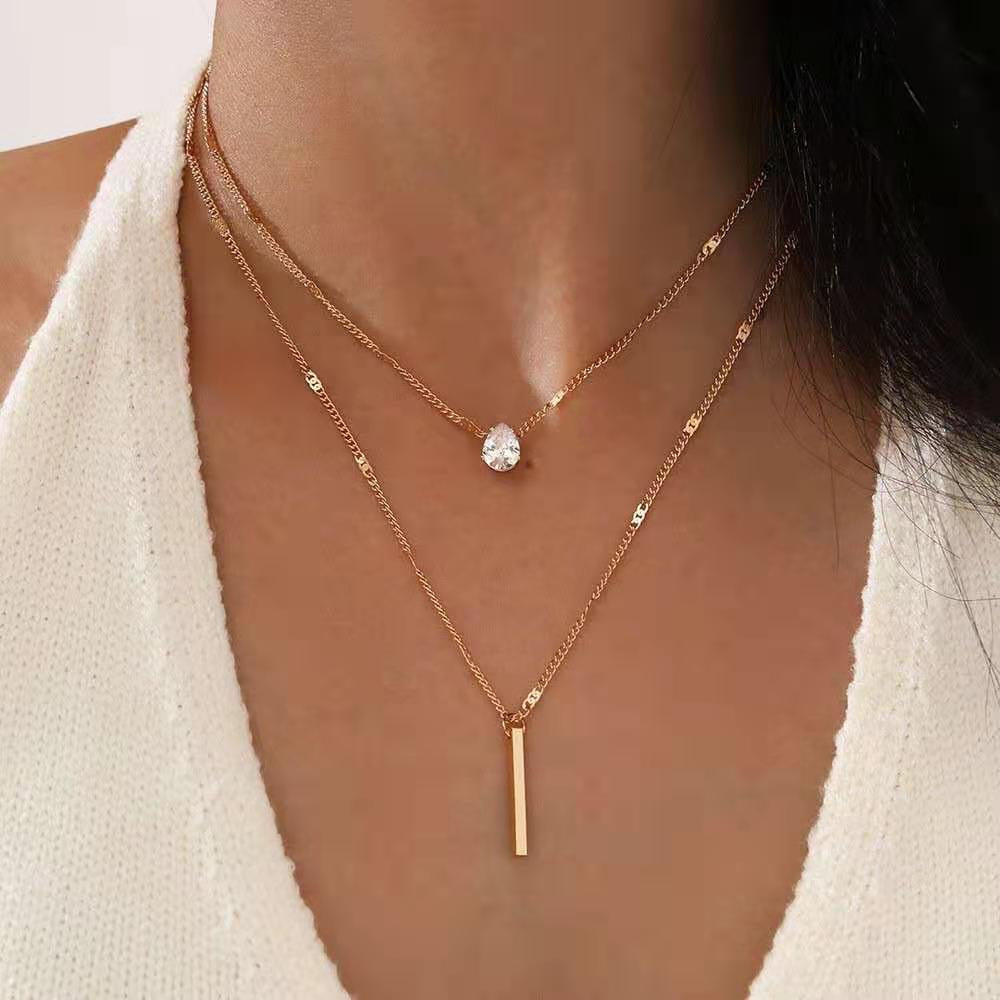 Dual bar necklace