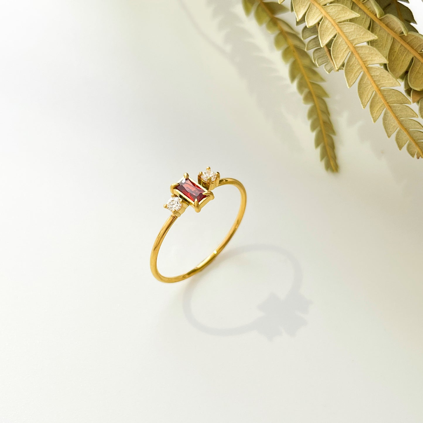 Blush dainty ring