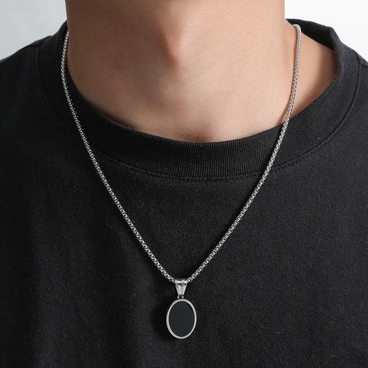 Men’s Oval pendant chain