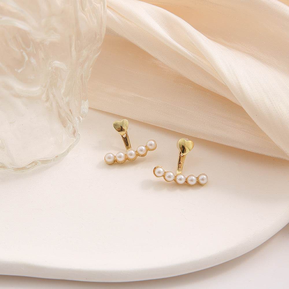 2 in 1 studs earrings